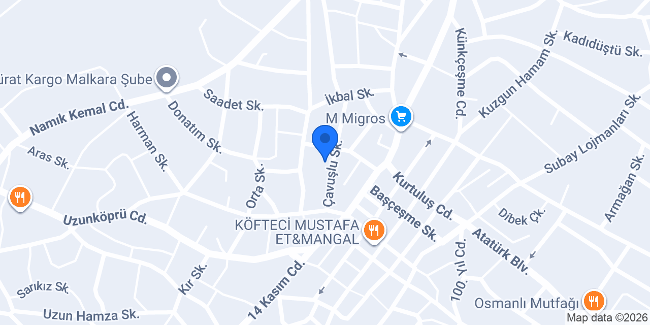 Yavuz Hukuk Bürosu konumu