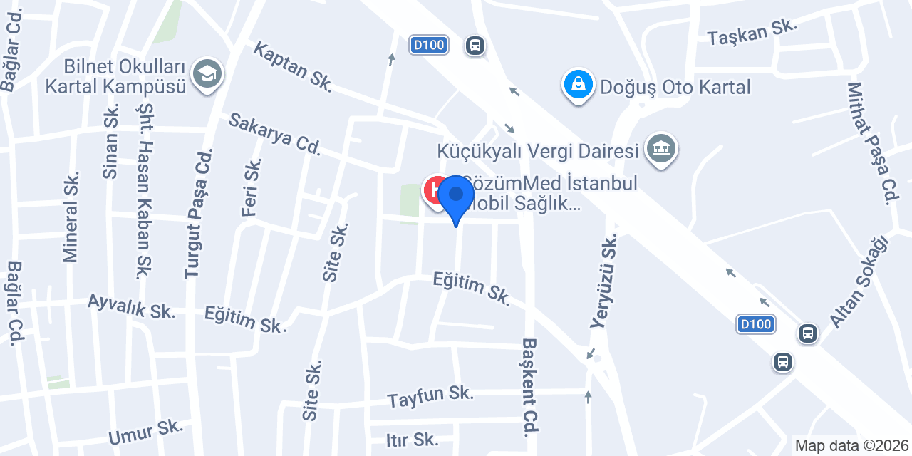 Sina Ortak Sağlık Güvenlik Birimi konumu