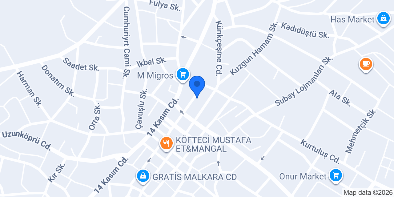 Bizim İnternet Cafe konumu