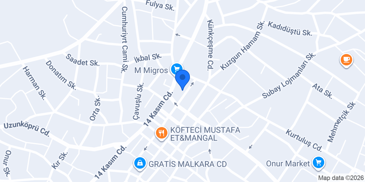 Malkara Ticaret Ve Sanayi Odası konumu