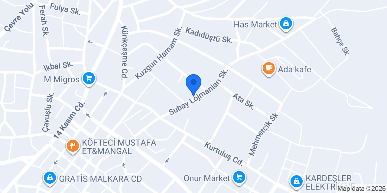 Malkara Halk Eğitimi Merkezi konumu