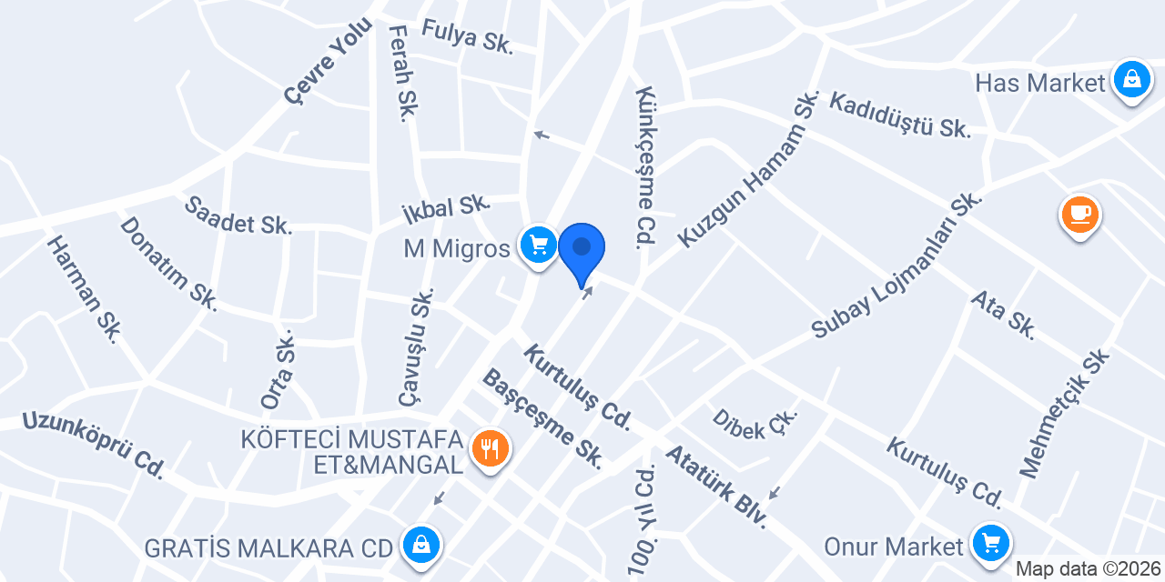Malkara Genel Sağlık Merkezi konumu