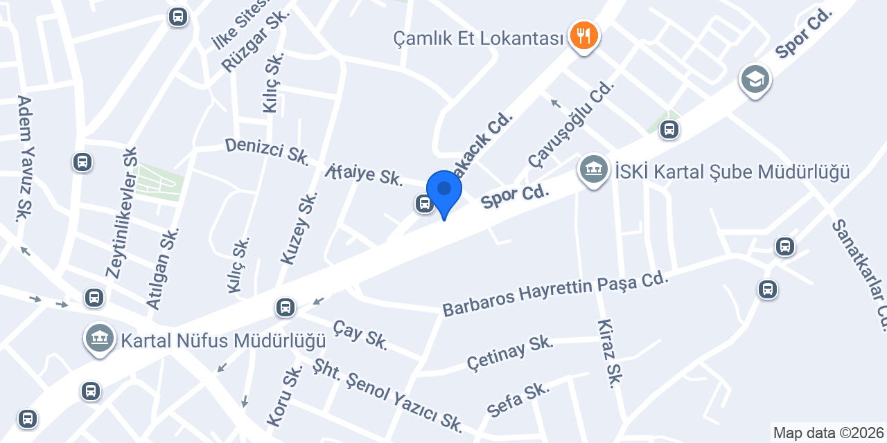 Dekar Endüstriyel Mutfak konumu