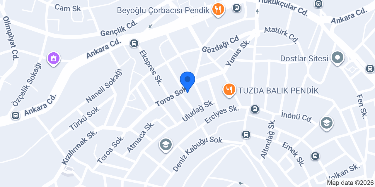 Cadde Bay&Bayan Terzi konumu