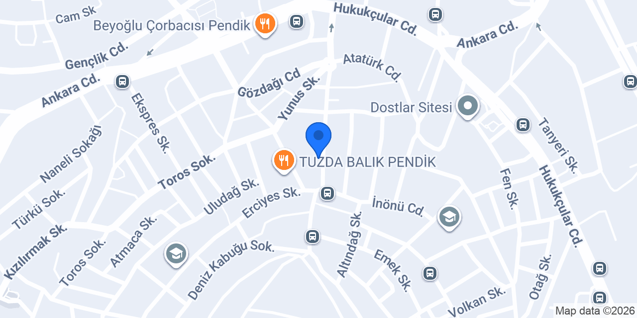 Özel Gözdağı Sağlık Kabini-Pendik Sağlık Kabini konumu
