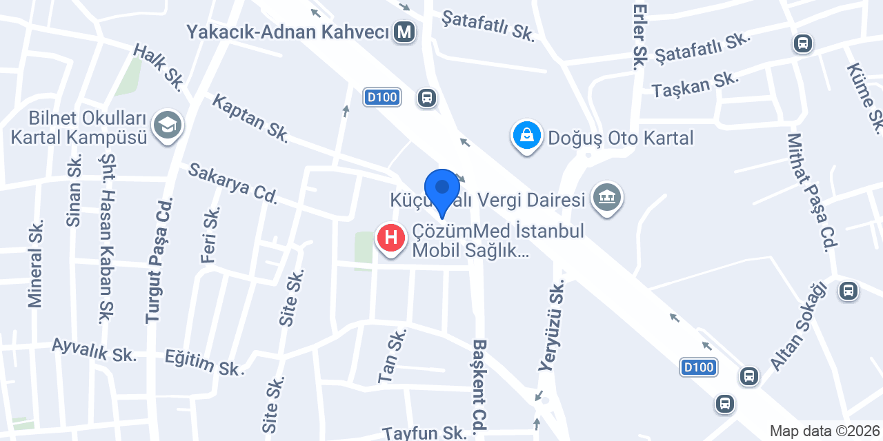 Burgan Bank Pendik Şubesi konumu