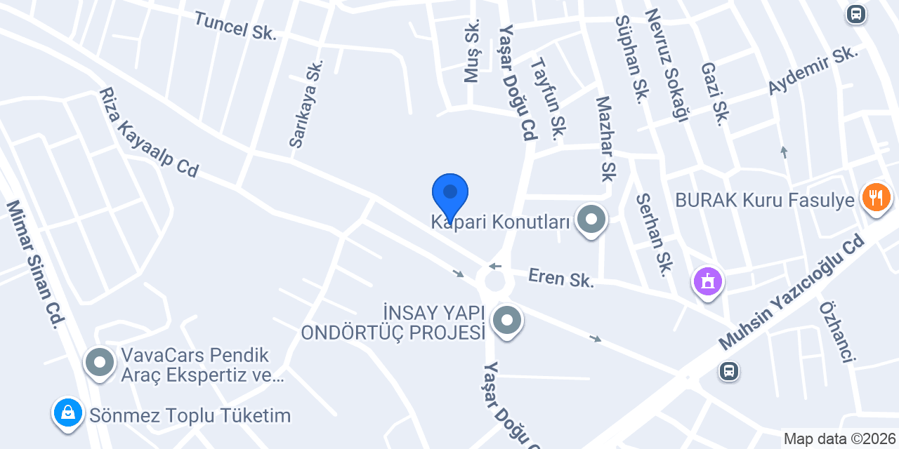 Aksa Boyasız Hasar Onarım konumu