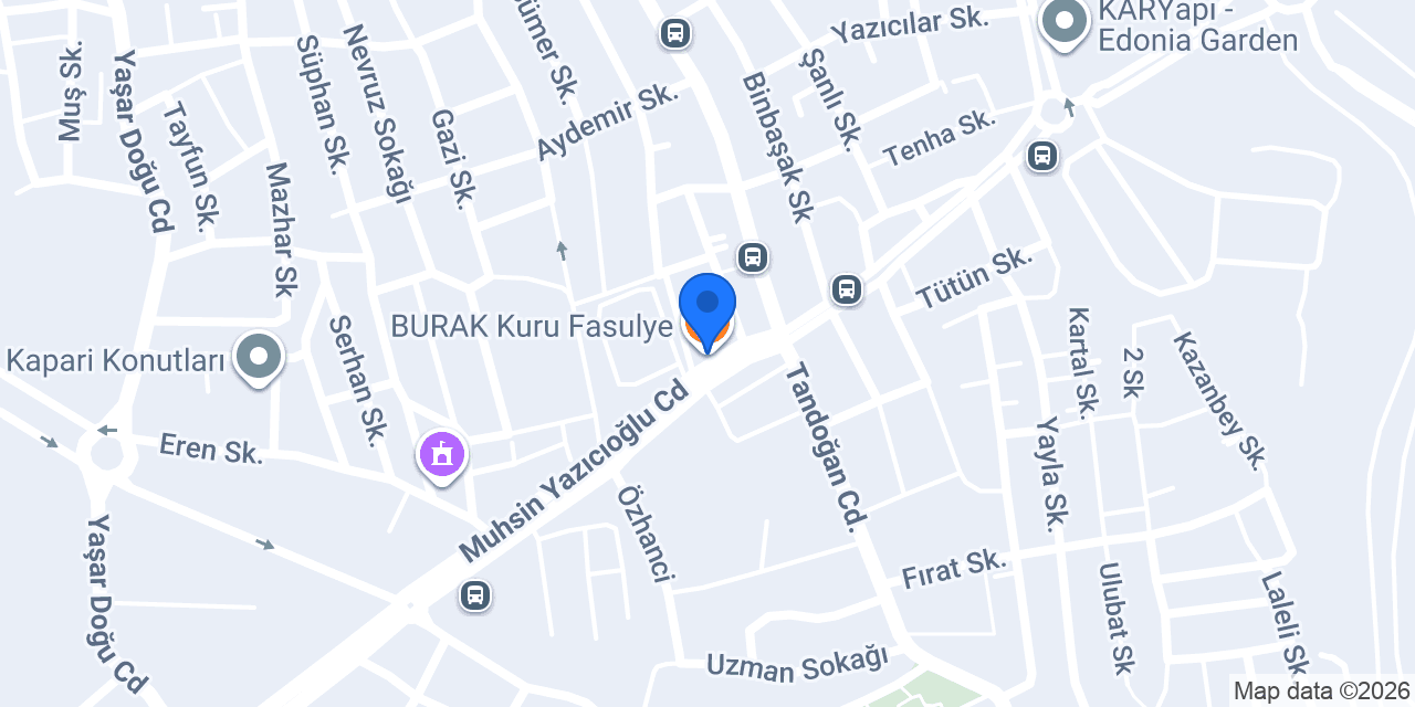 BURAK Kuru Fasulye konumu