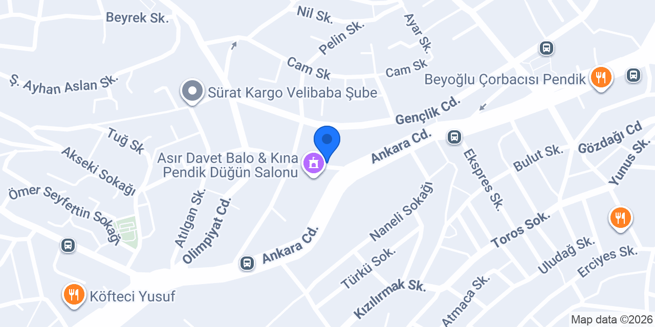 Pendik Kına Evi konumu