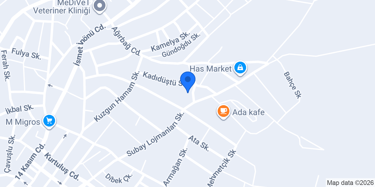 Hacıilbey İlkokulu konumu