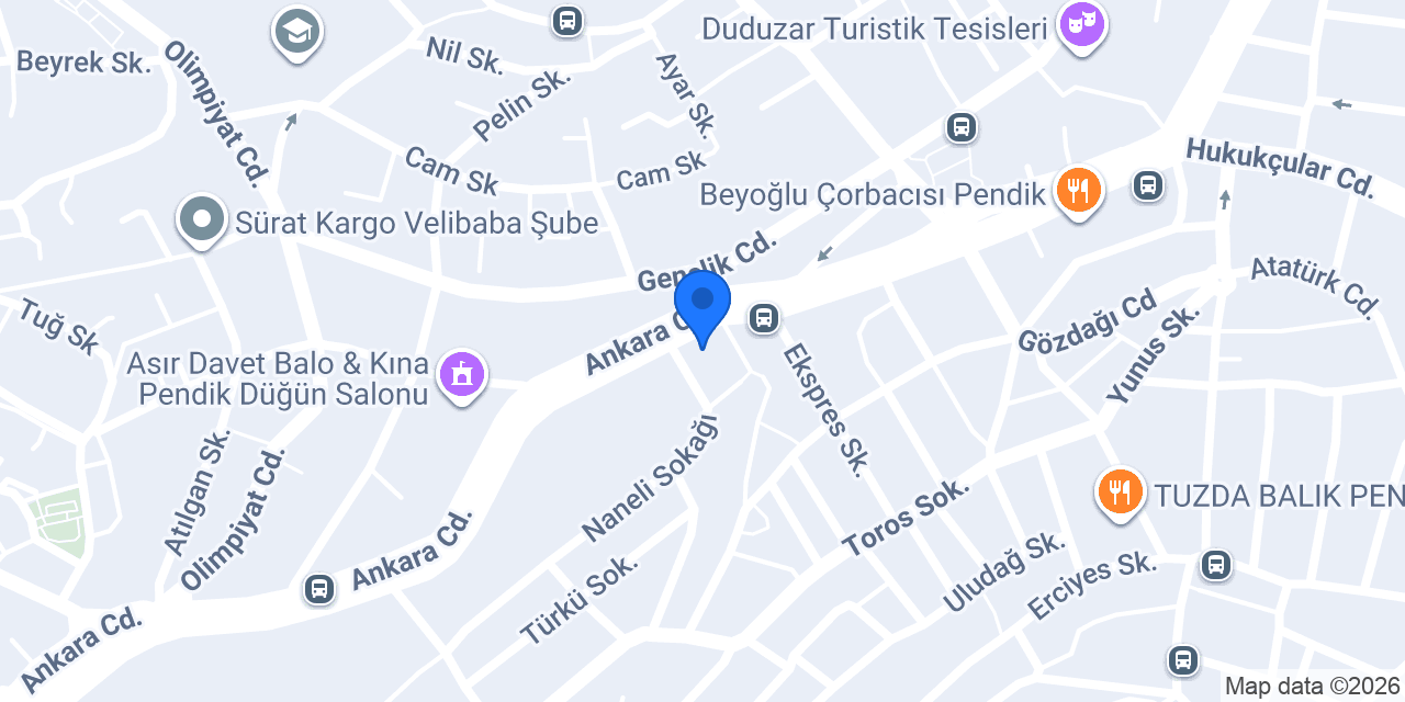 Gündoğdu Mobilya Pendik konumu