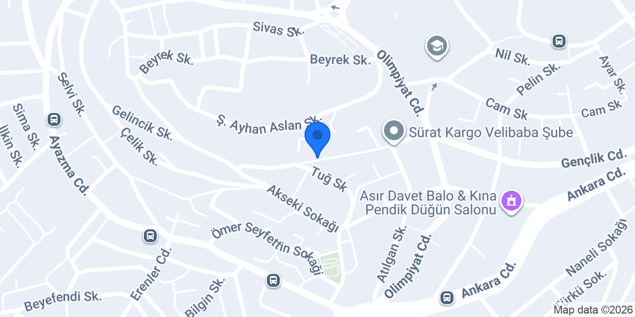 Pendik Evde Fizik Tedavi konumu