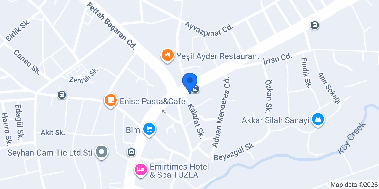 Berat unlu mamülleri konumu
