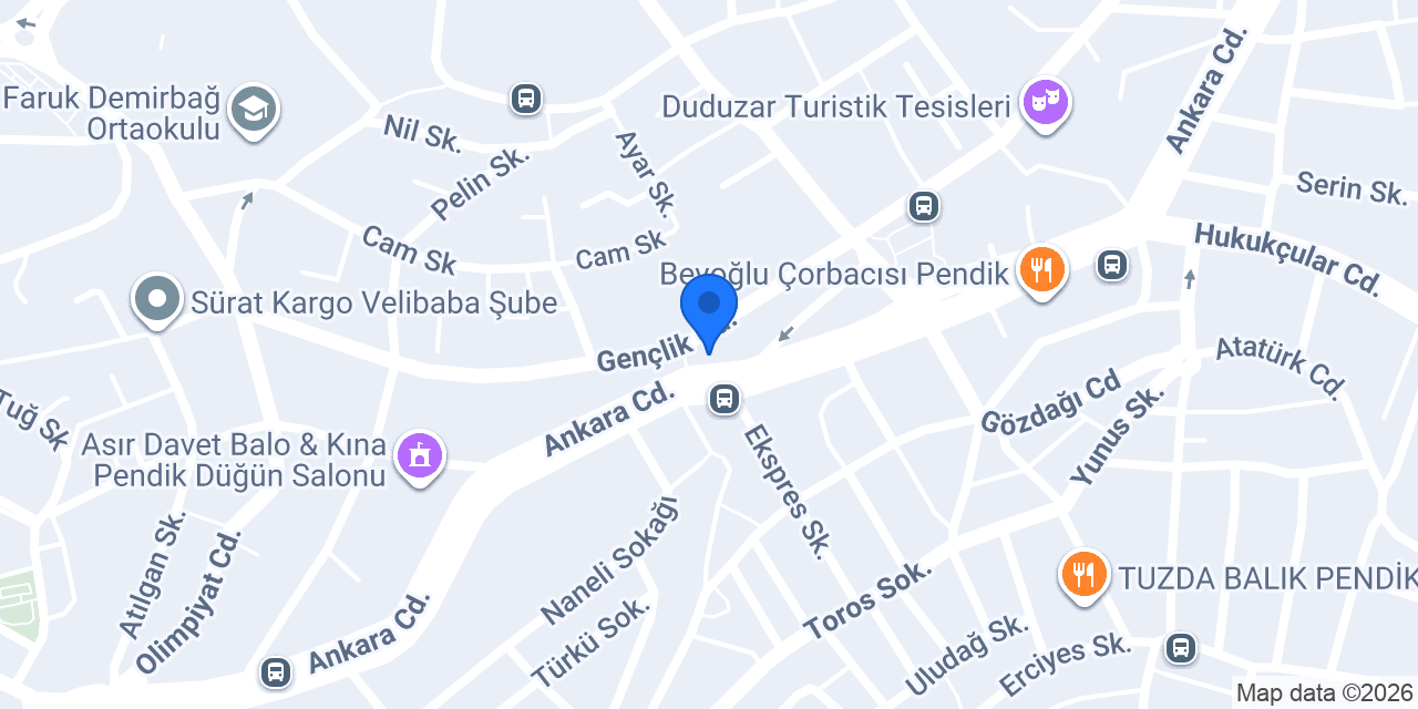 Alaca Home Mobilya Pendik konumu