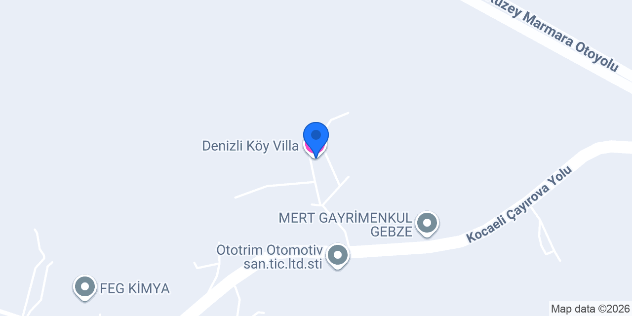Denizli Köy Villa konumu