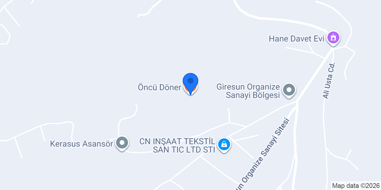 Öncü Döner konumu