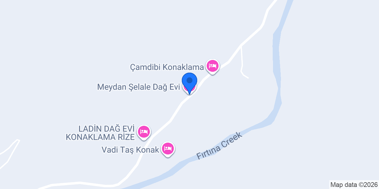 Meydan Şelale Dağ Evi konumu