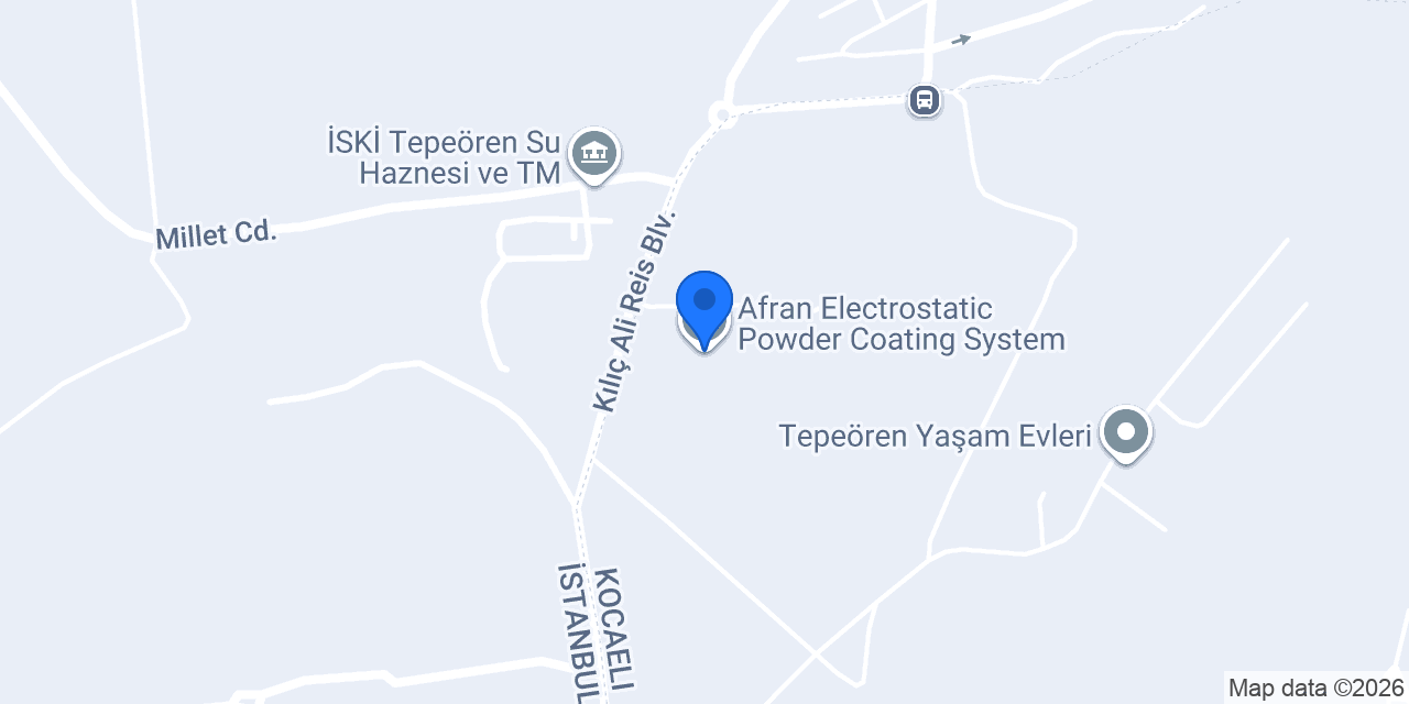 Afran Electrostatic Powder Coating System konumu