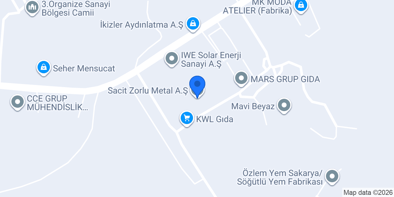 Sacit Zorlu Metal A.Ş konumu