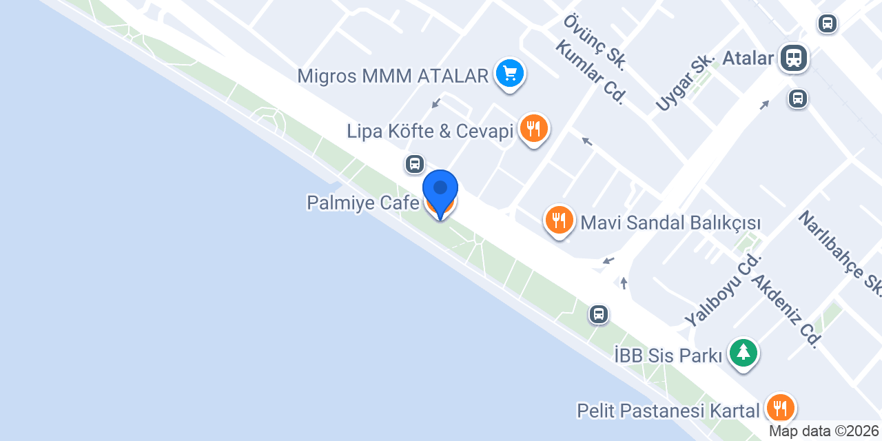 Palmiye Cafe konumu