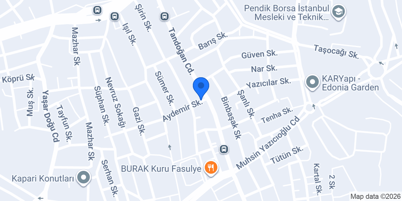 İnci Fırın Ekmek Pasta konumu