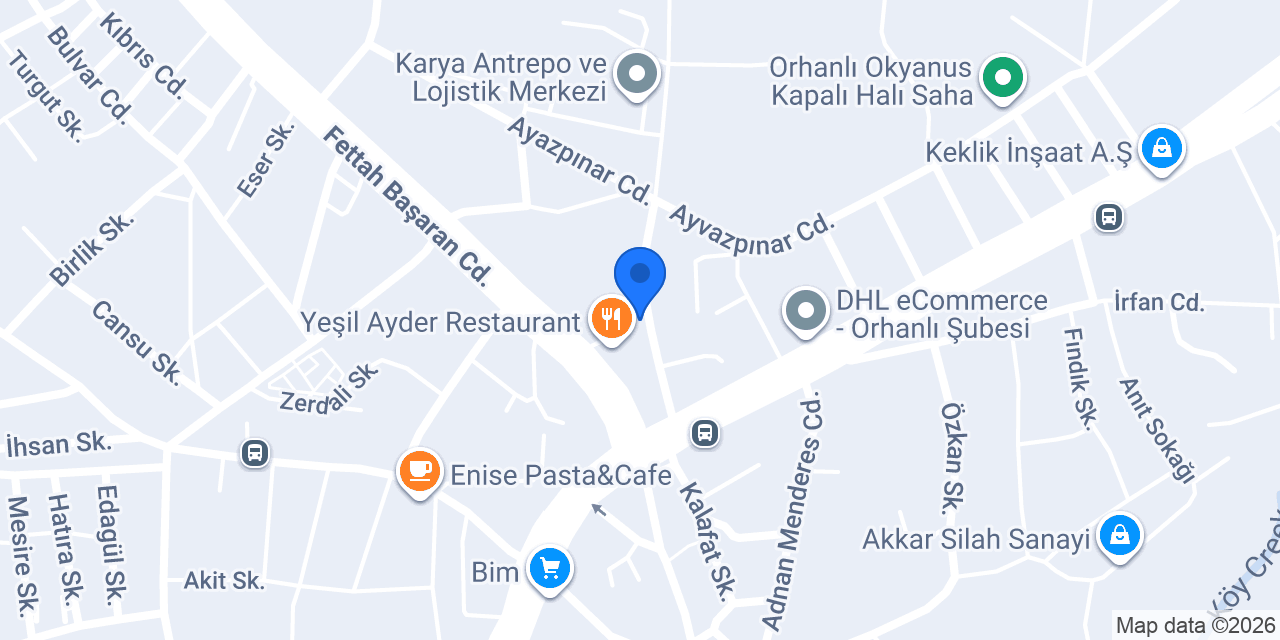 Kefeli Catering konumu