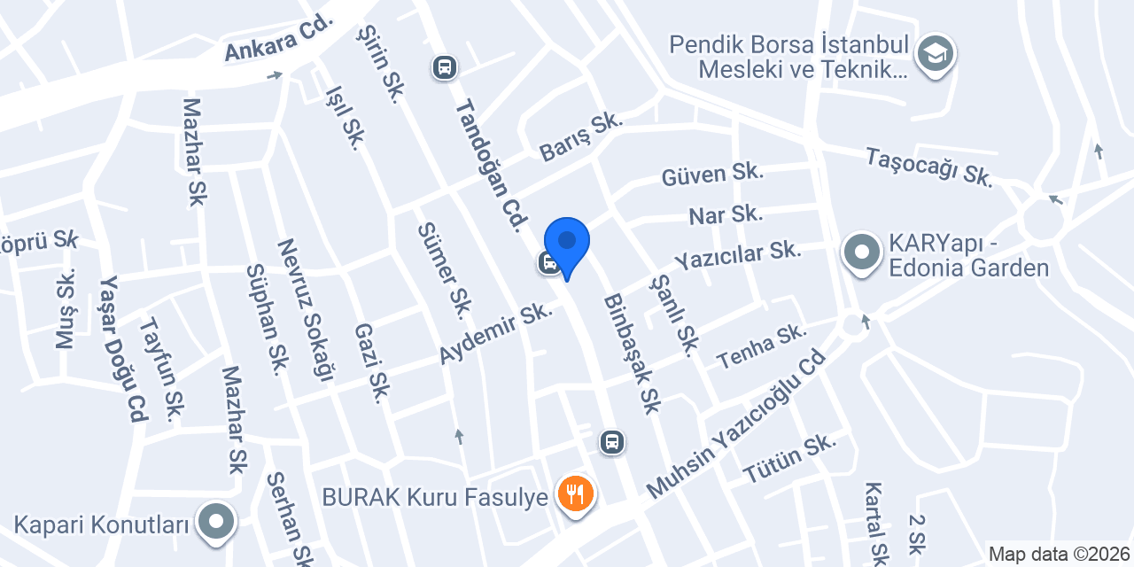 Dönerci Arif Usta konumu