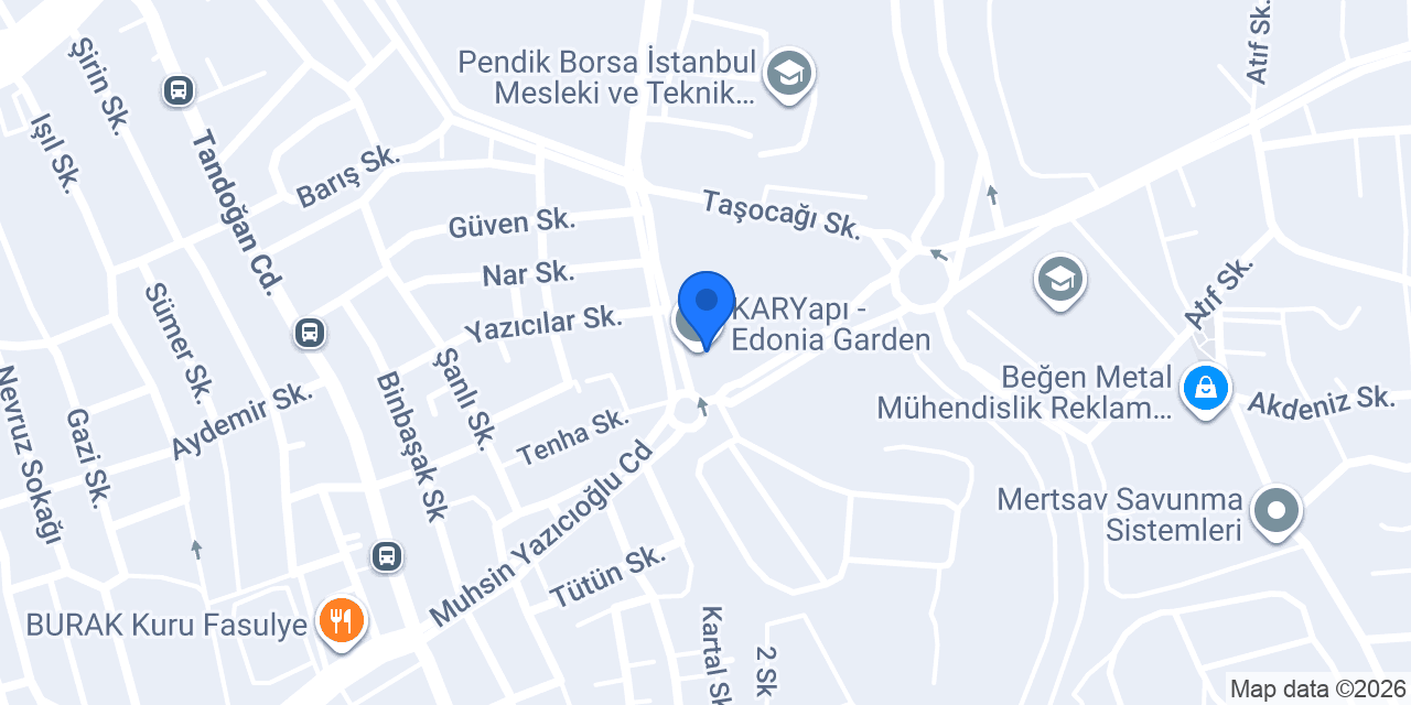 KARYapı - Edonia Garden konumu
