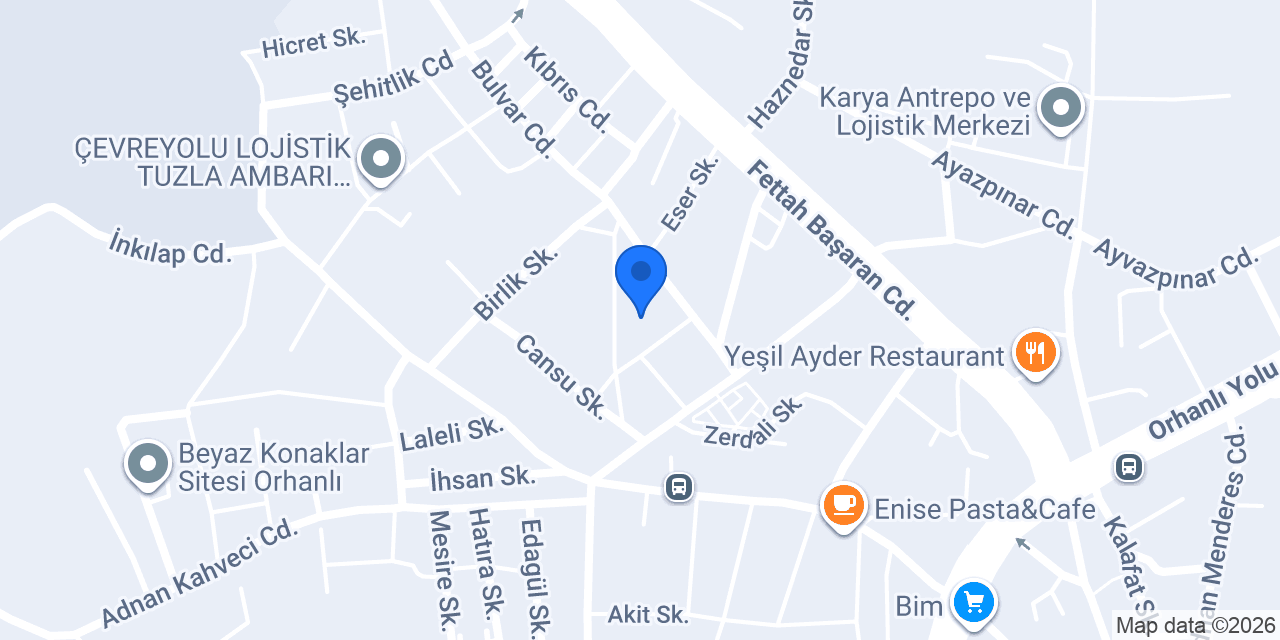 Senax Döner konumu