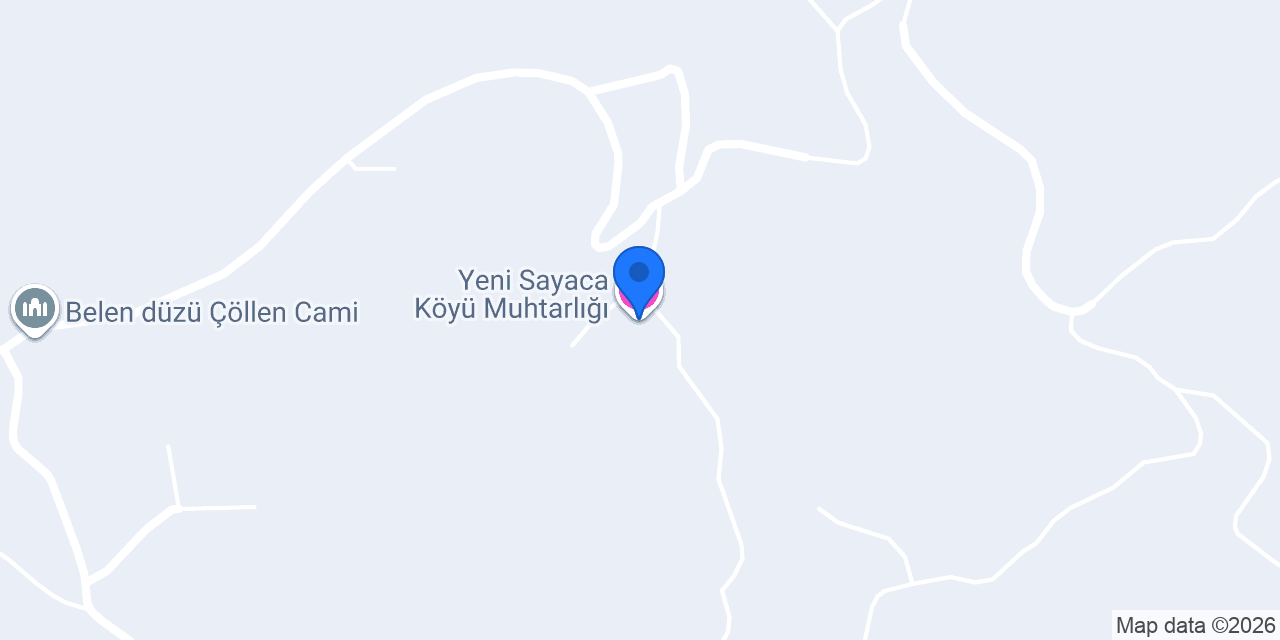 Yeni Sayaca Köyü Muhtarlığı konumu