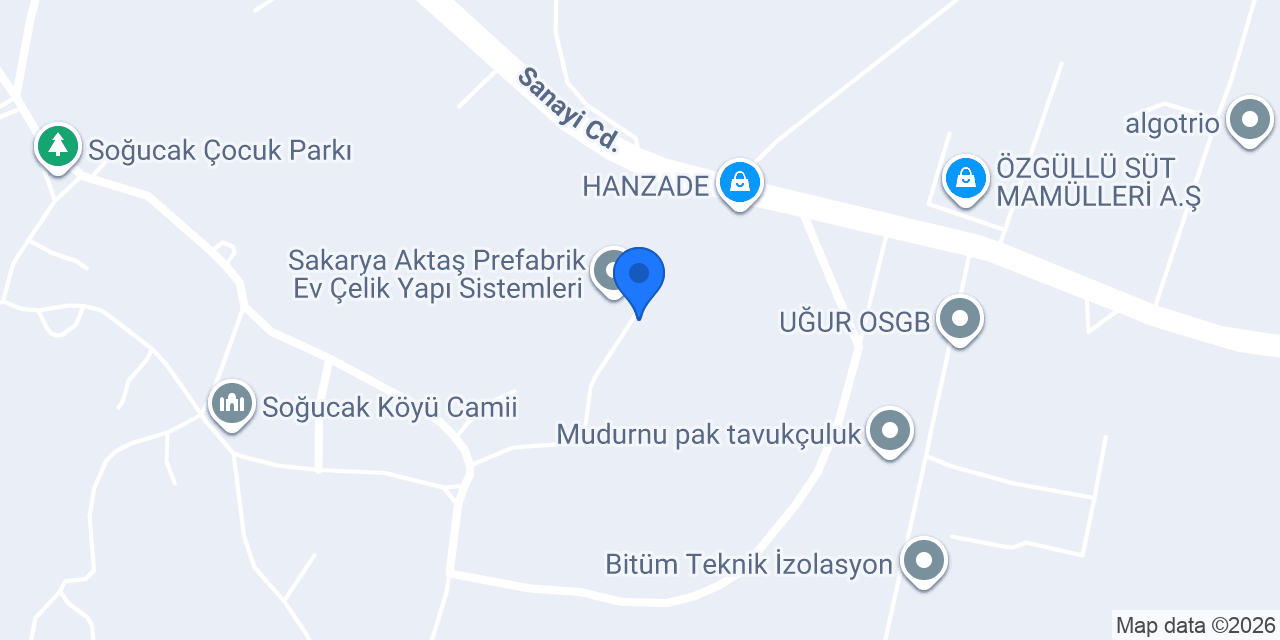 İnan Prefabrik konumu