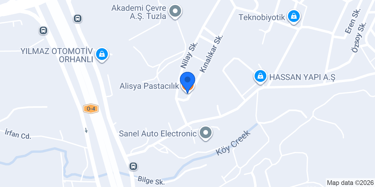 Alisya Pastacılık konumu
