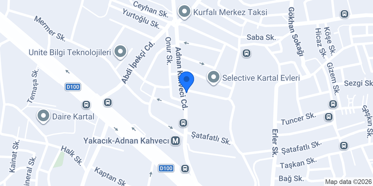 Türkiye Finans Kartal Ticari Şubesi konumu