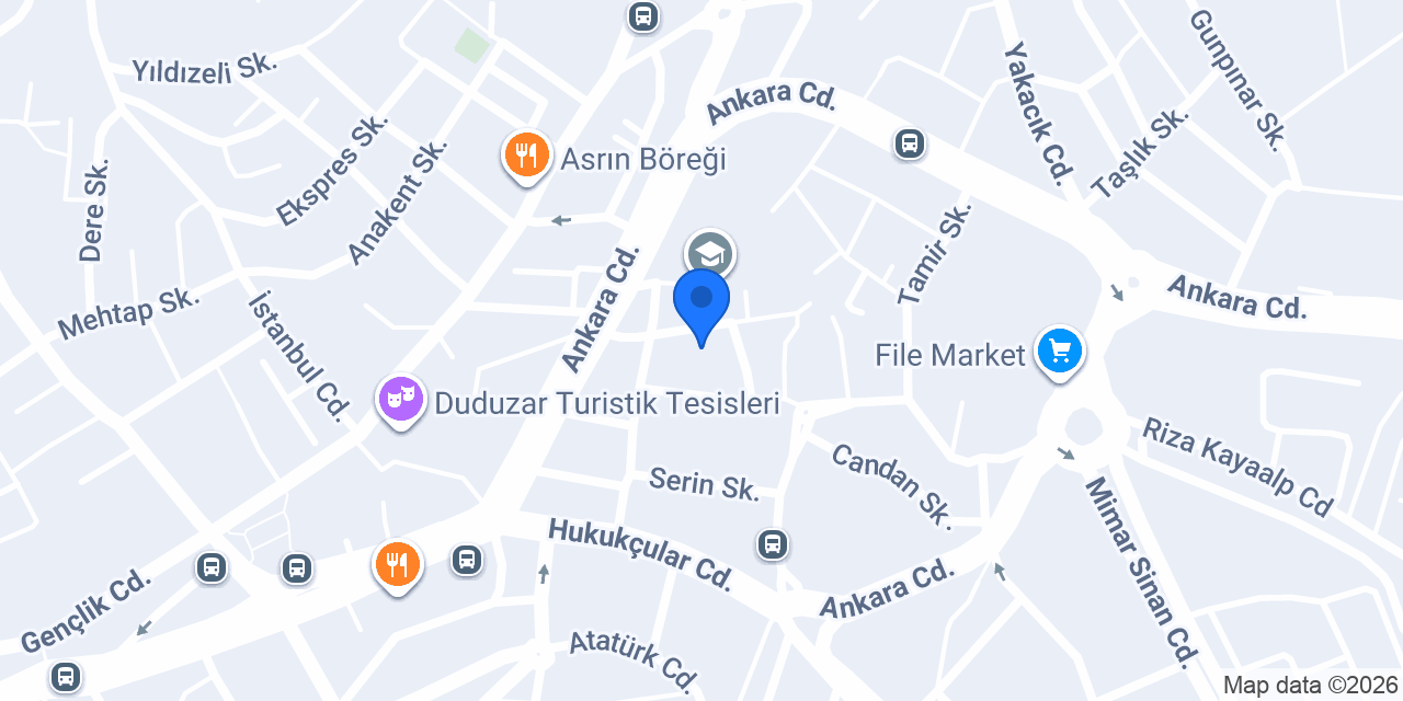 AA Grup San. Tic. Ltd. Şti. konumu