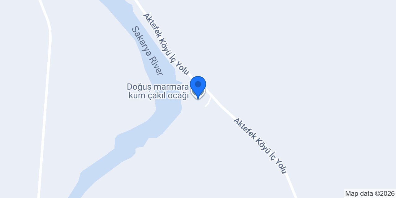 Doğuş marmara kum çakıl ocağı konumu