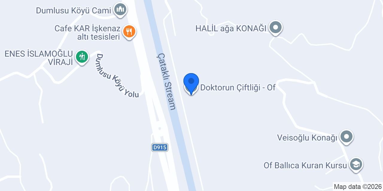 Doktorun Çiftliği - Of konumu