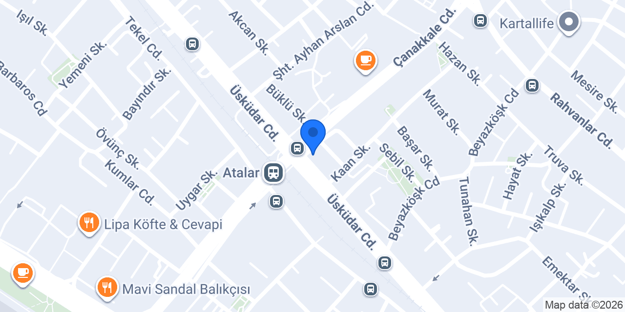Atalar Taksi konumu