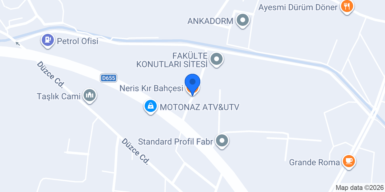 Neris Kır Bahçesi konumu