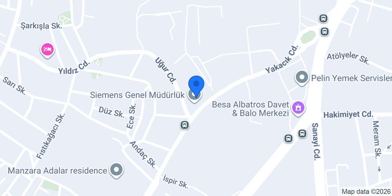 Garanti BBVA Sıemens Bağlı Şube Şubesi konumu