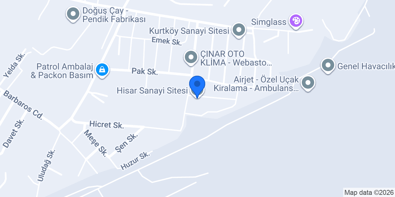Hisar Sanayi Sitesi konumu