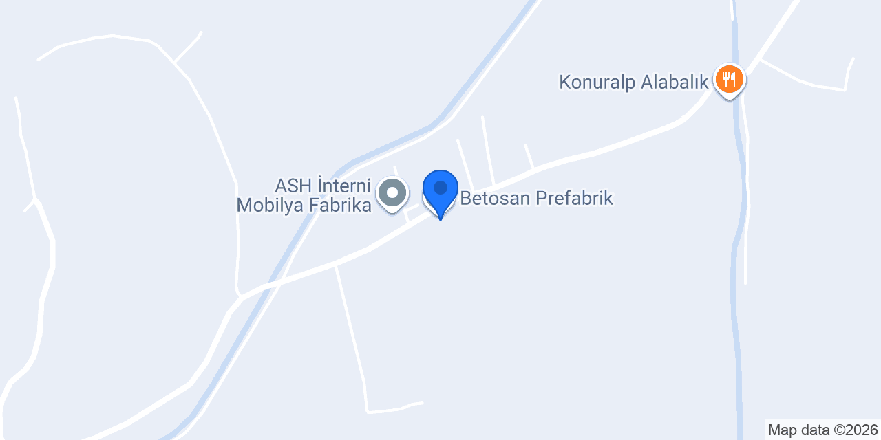 Betosan Prefabrik konumu