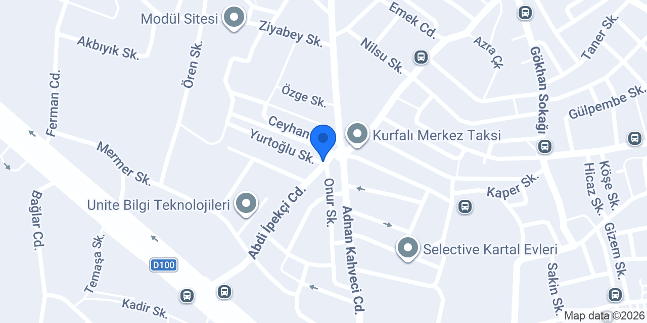Tatbak Kurfalı Şubesi konumu