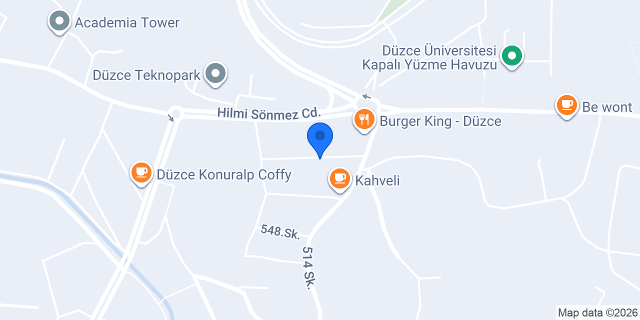 TUSDATA Düzce Şube konumu