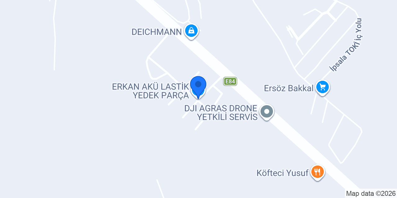 ERKAN AKÜ LASTİK YEDEK PARÇA konumu