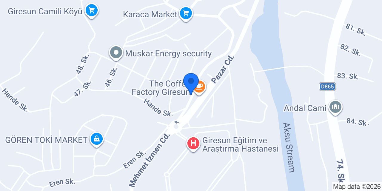 Fındığım Cafe konumu