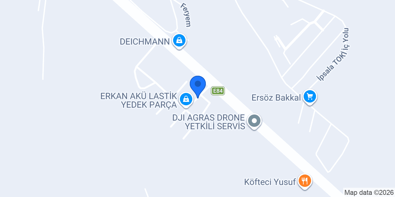 Hattat Yetkili Servisi konumu