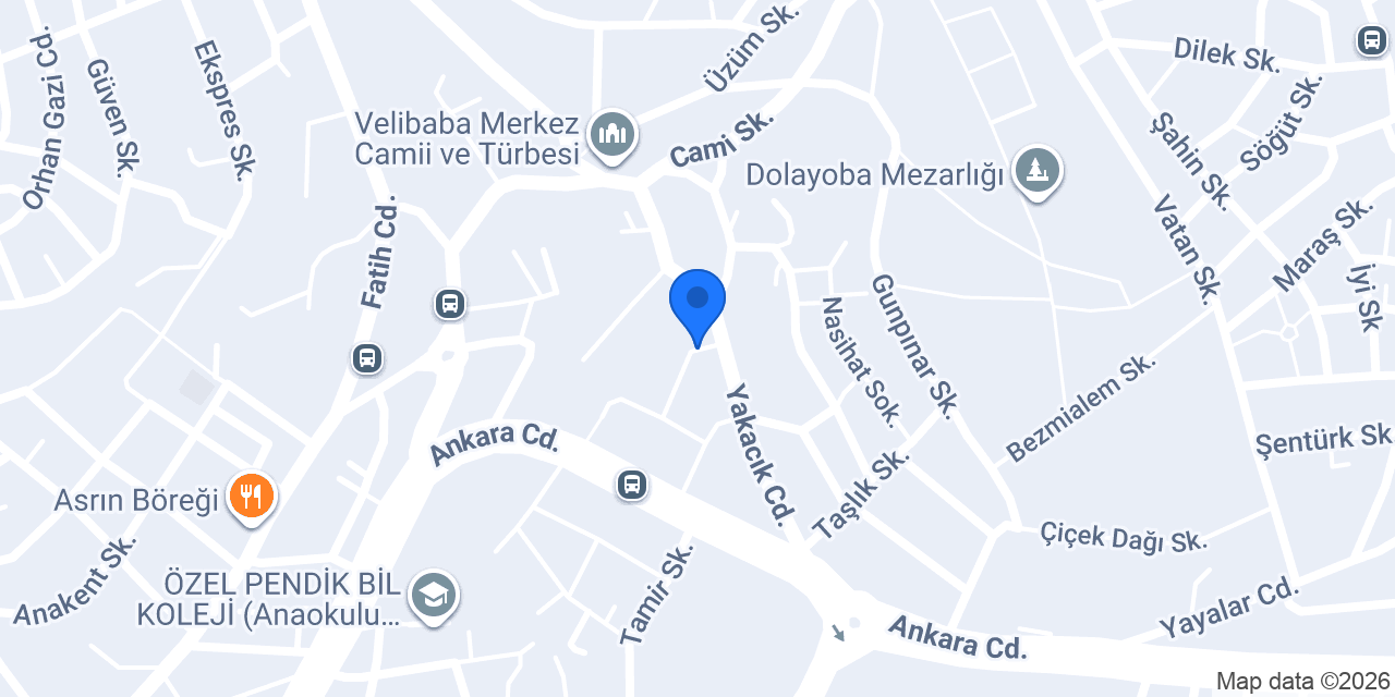 Pendik boyacı konumu