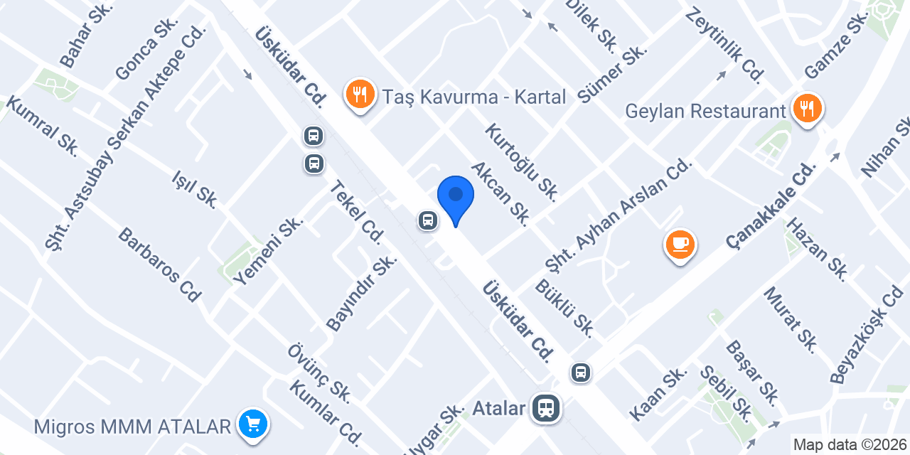Garanti BBVA Atalar Şubesi konumu