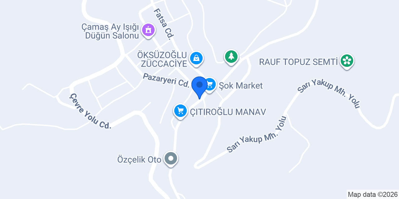 Çamaş Motor Hastanesi konumu