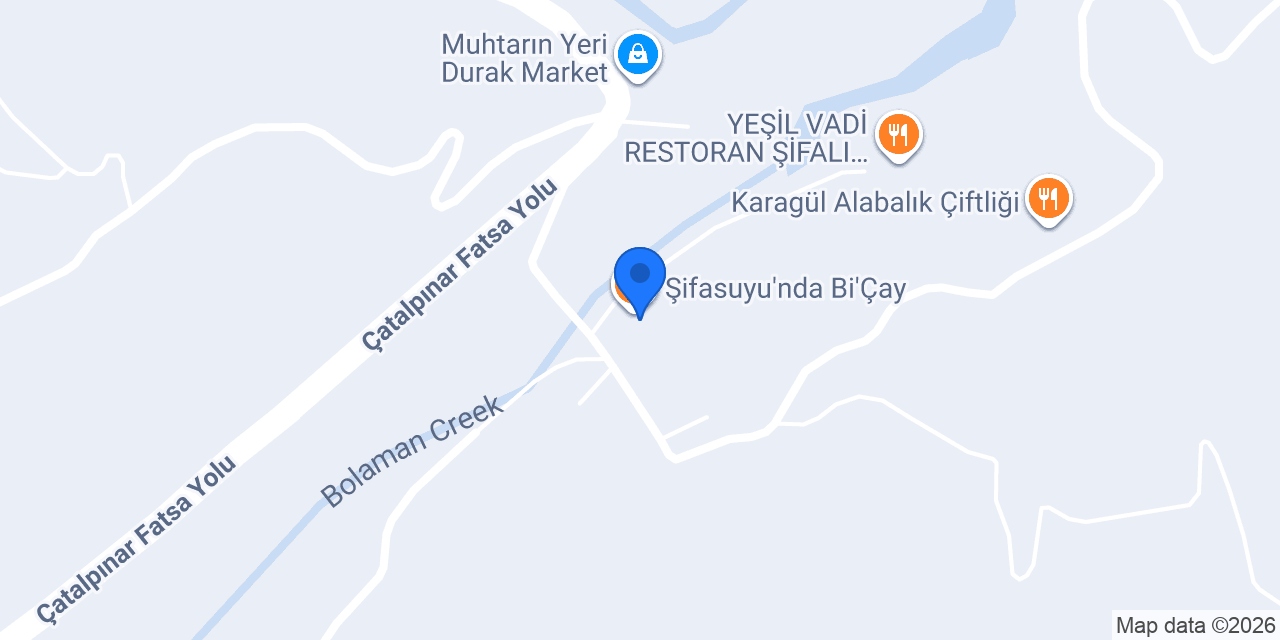 Şifasuyu'nda Bi'Çay konumu